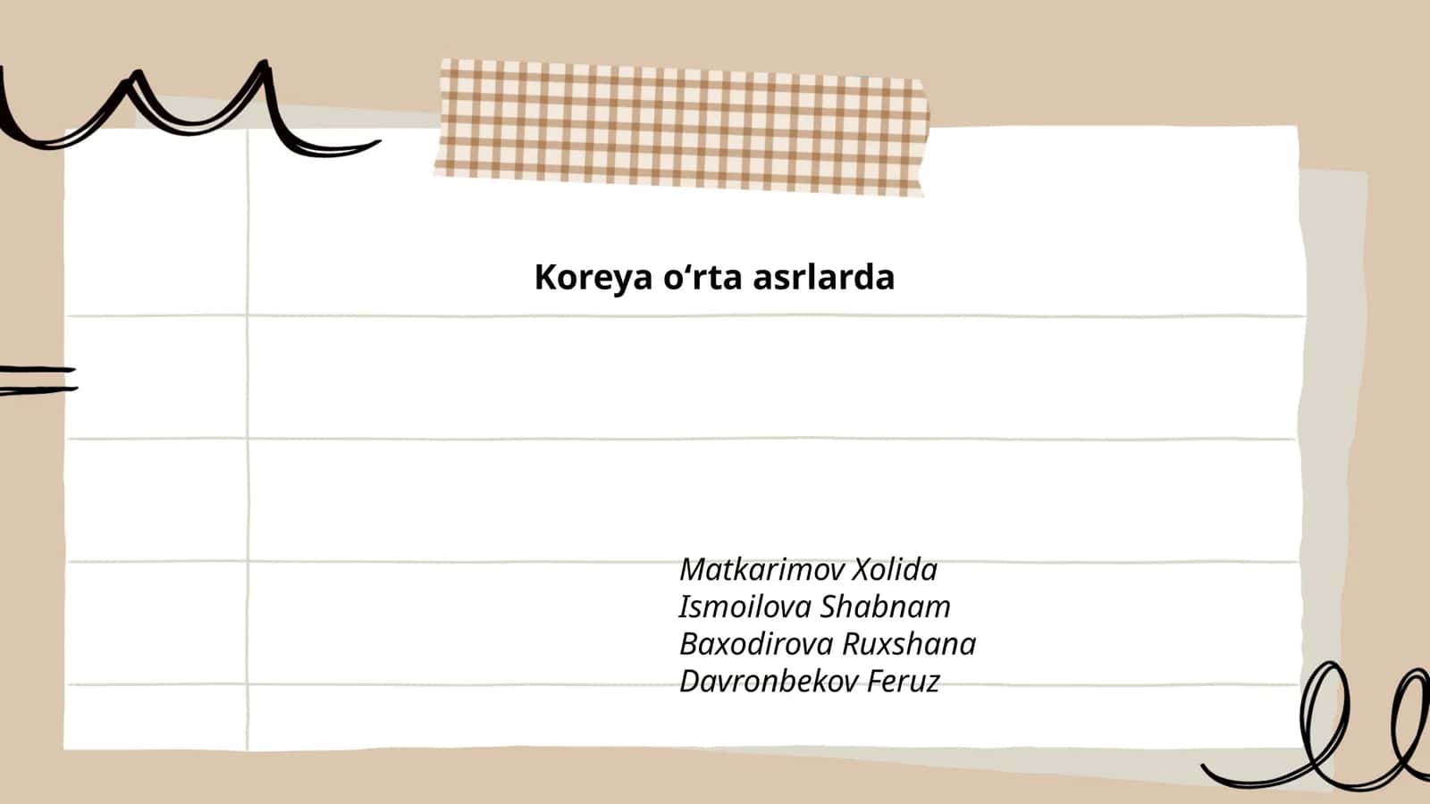 Koreya oʻrta asrlarda