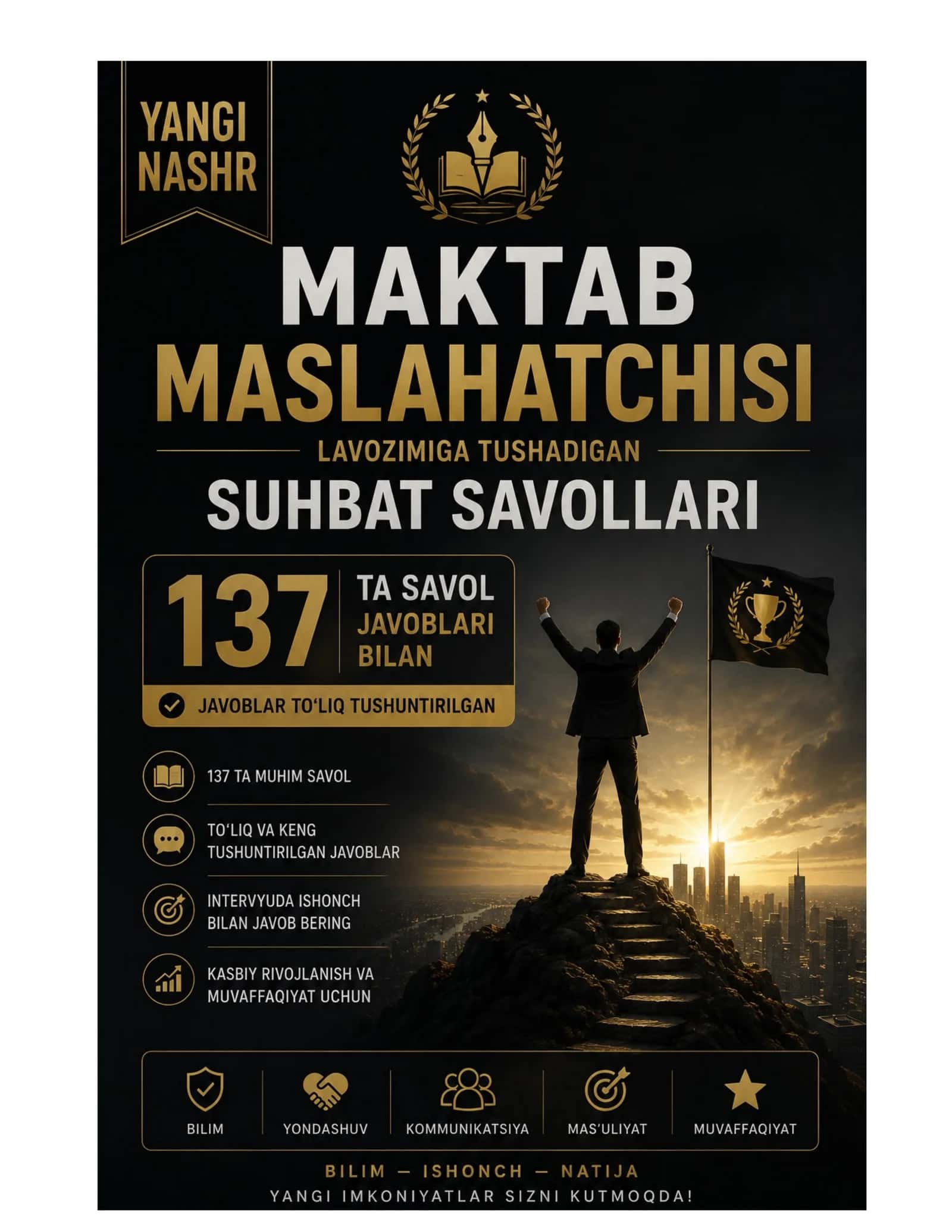 Maktab maslahatchisi lavozimiga tushadigan suhbat savollari yangi tahrir
