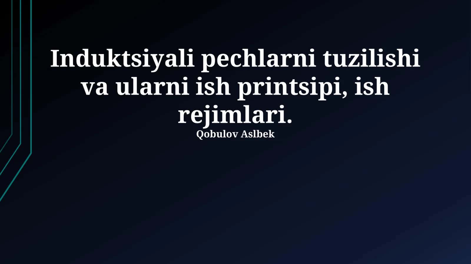 Induktsiyali pechlarning qurilishi