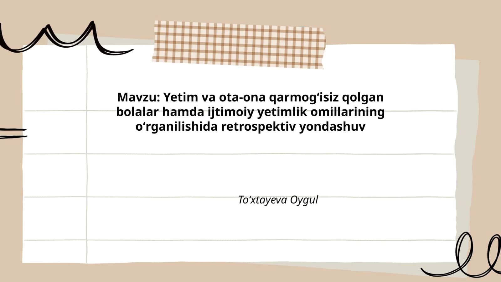Retrospektiv Yondashuv