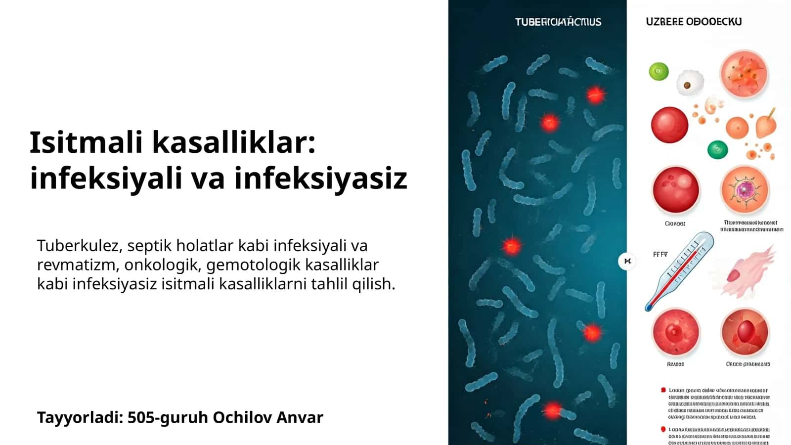 Isitmali kasalliklar: infeksiyali va infeksiyasiz