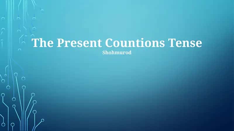 A guide for using the Present Continuous Tense to express ongoing actions in Uzbek language