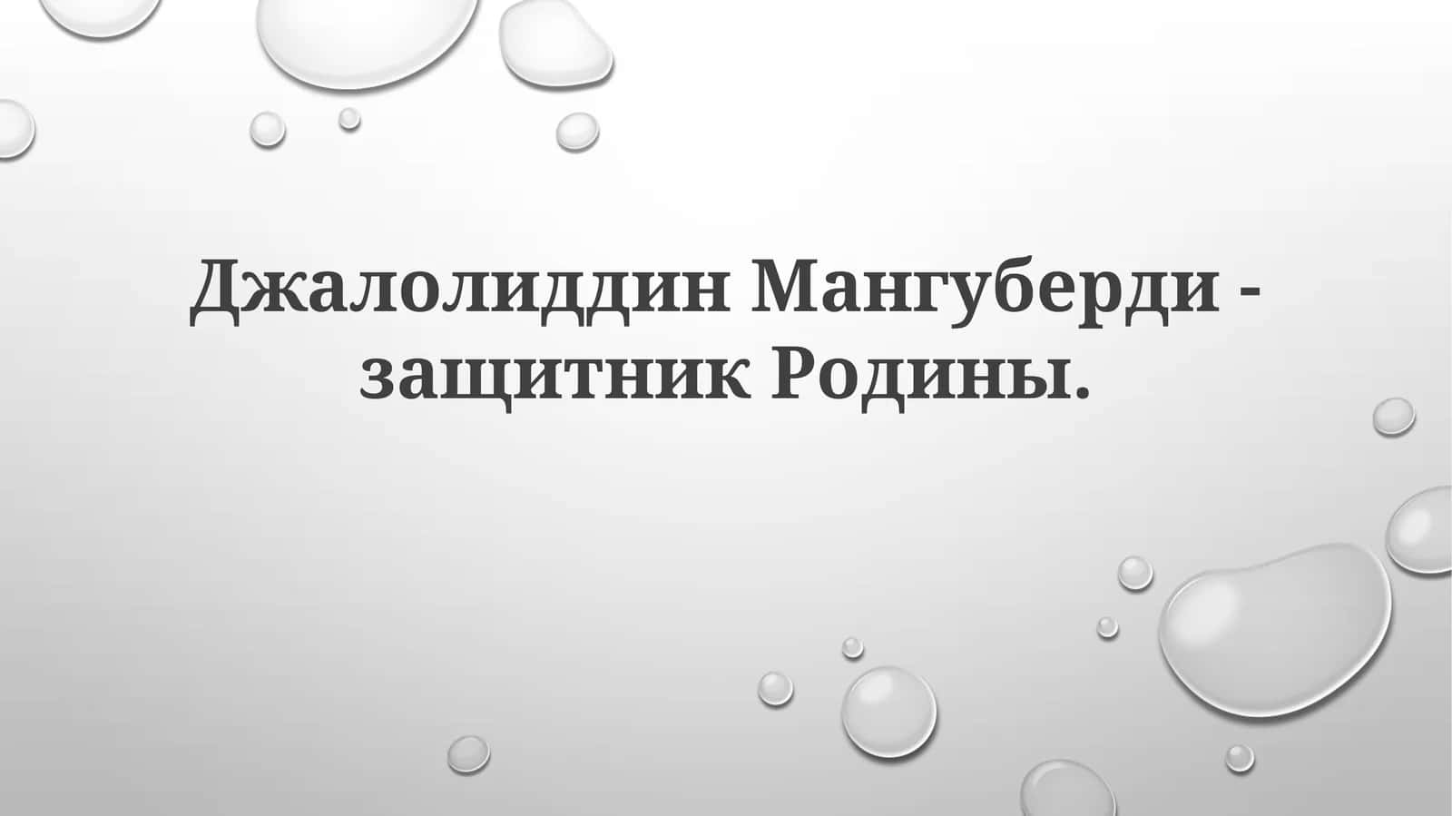 ДжалолиддинМангуберди-защитникРодины