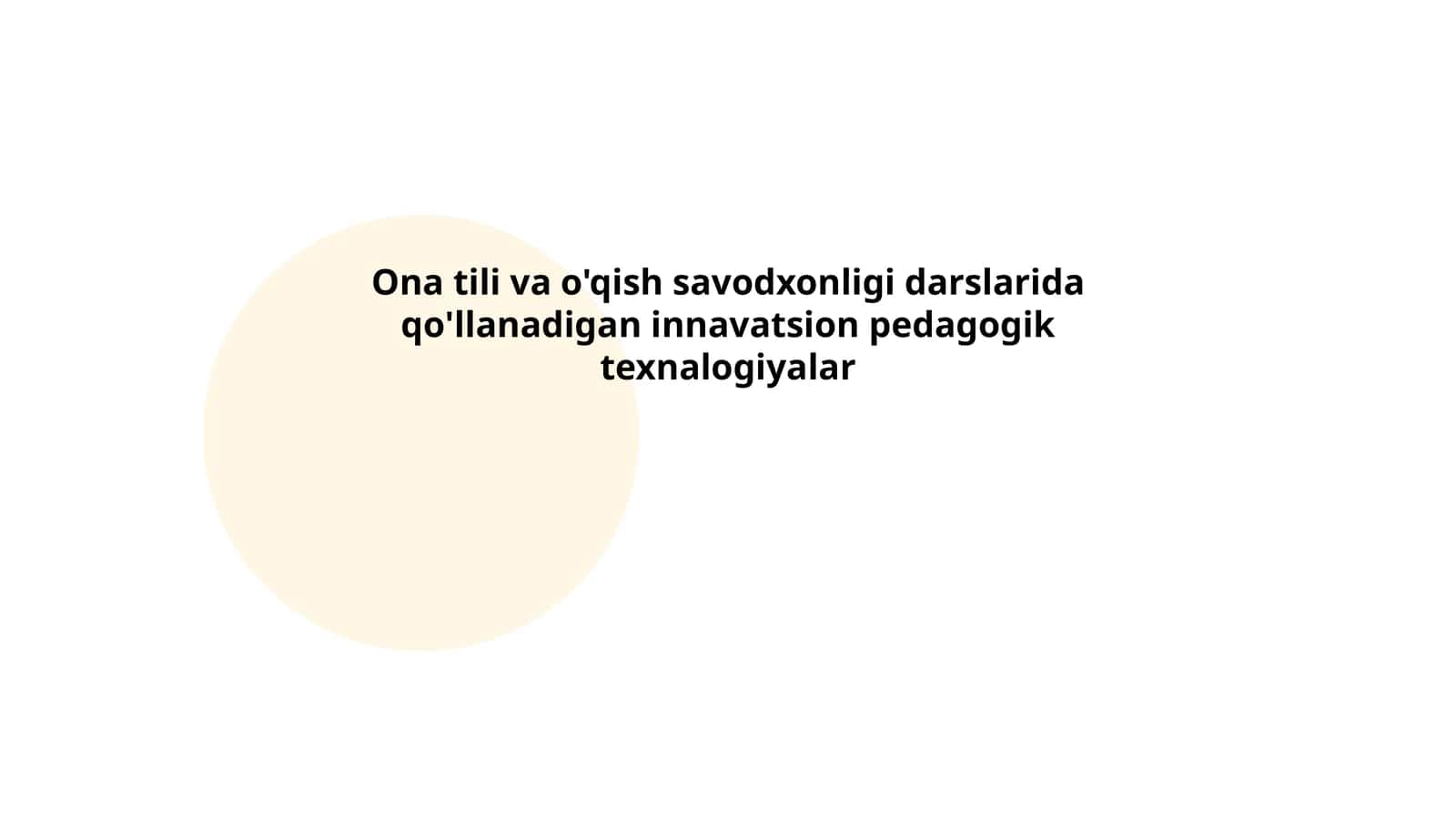 Interaktiv texnologiyalar darslarida