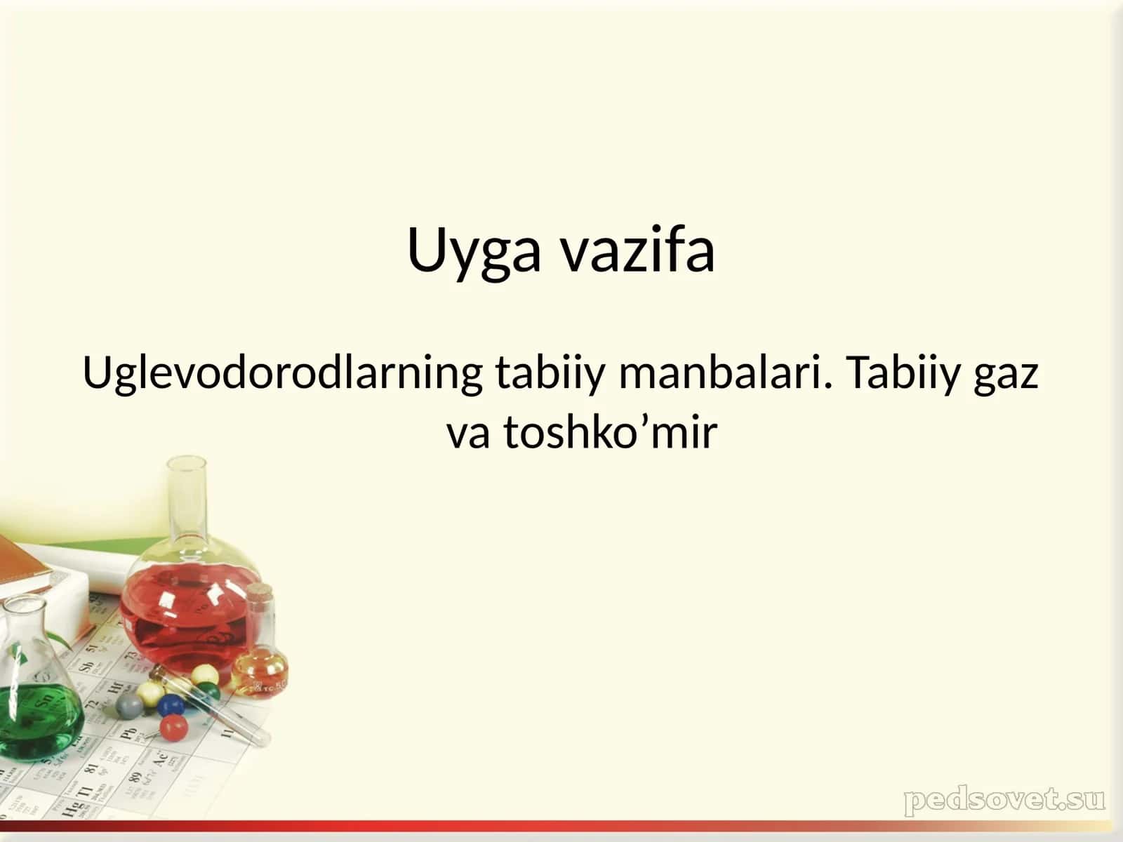 Tabiiy gaz va toshko’mir