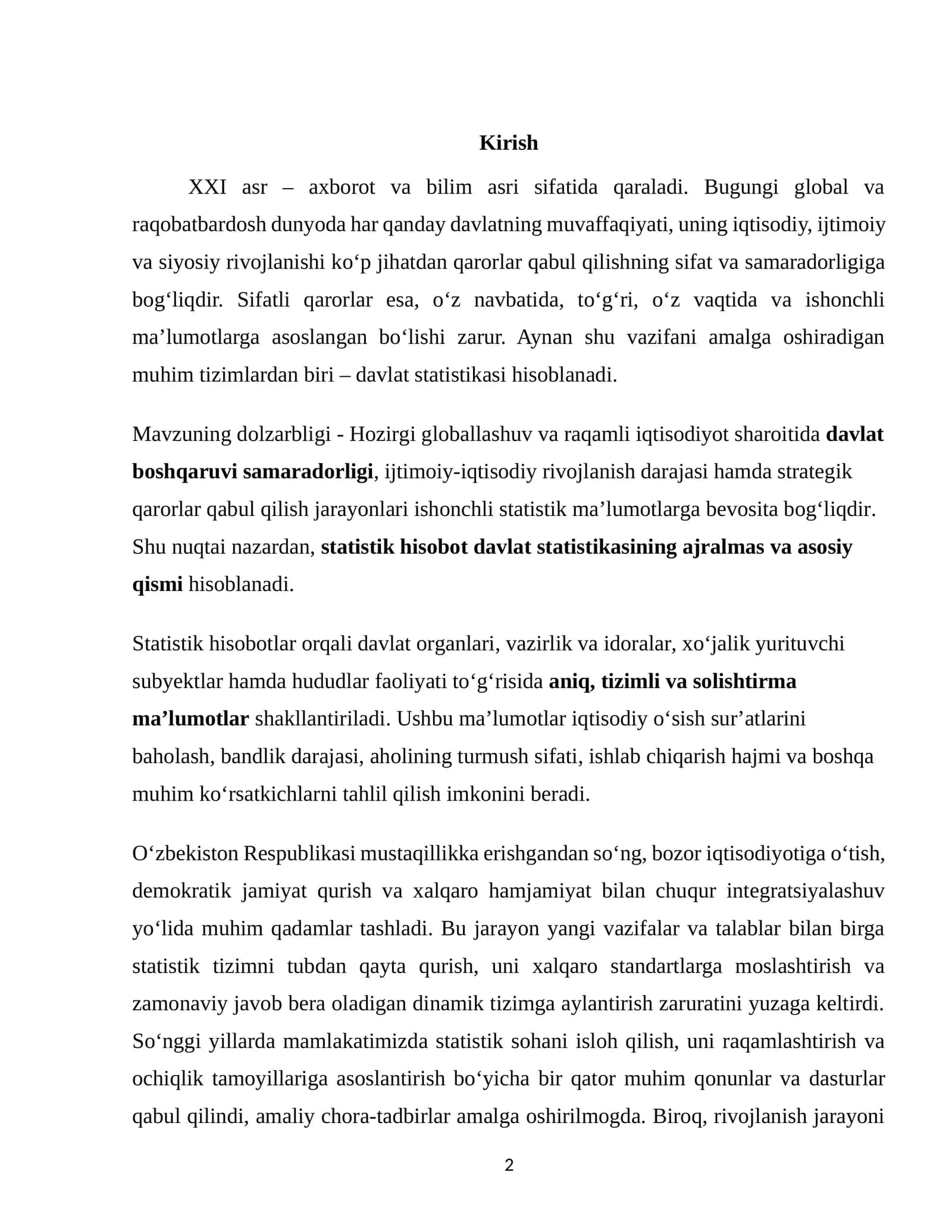 Davlat statistikasi hisobi