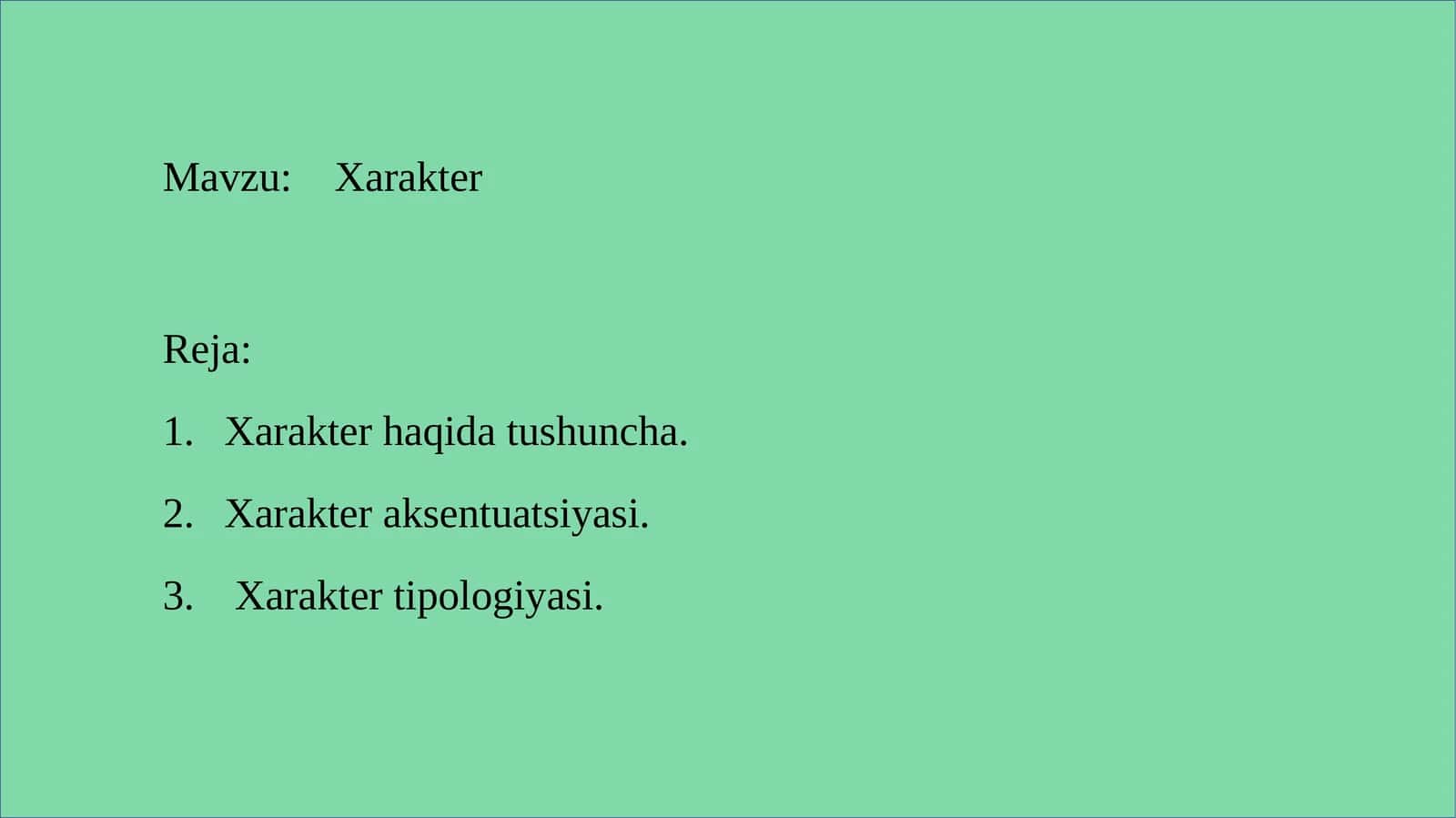 Xarakter