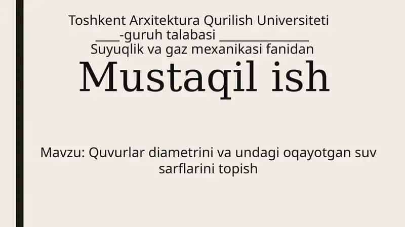 Suyuqlik vagaz mexanikasi