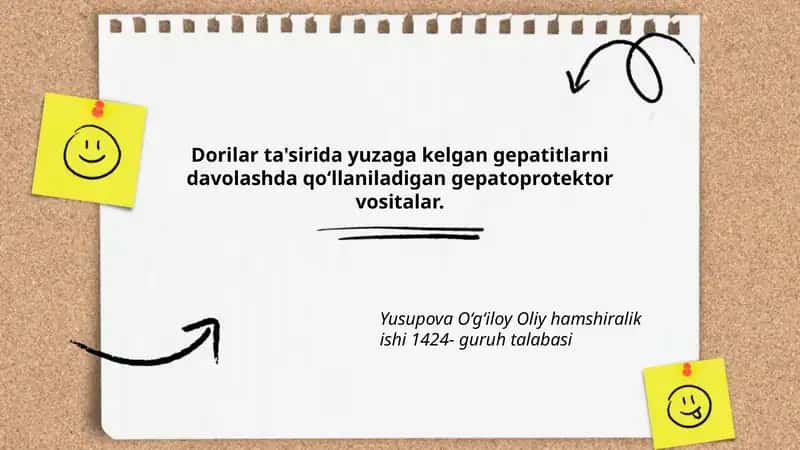 Gepatoprotektorlar: ta'rif va tasnifi