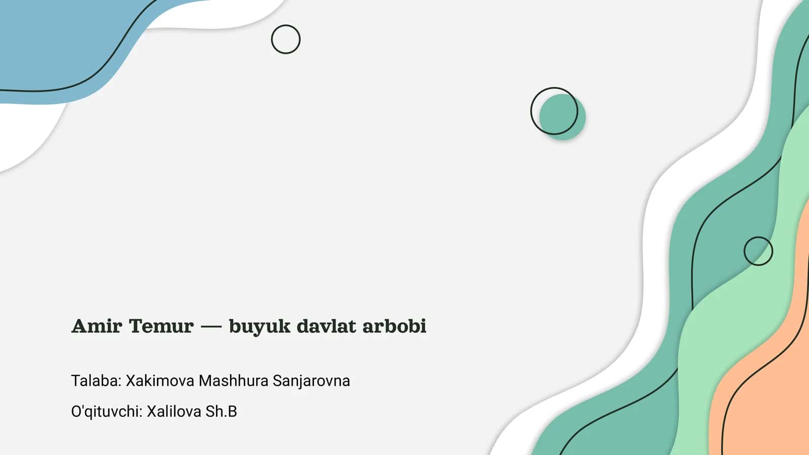 Amir Temur — buyuk davlat arbobi