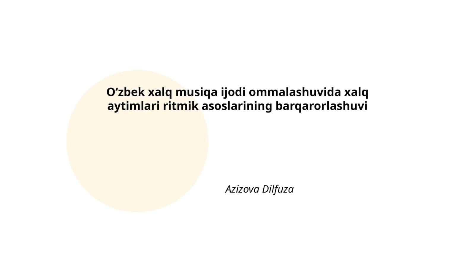 Xalq aytimlarining tarixiy rivojlanishi
