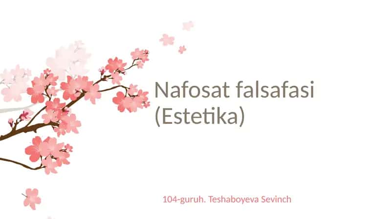Nafosatfalsafasi(Estetika)