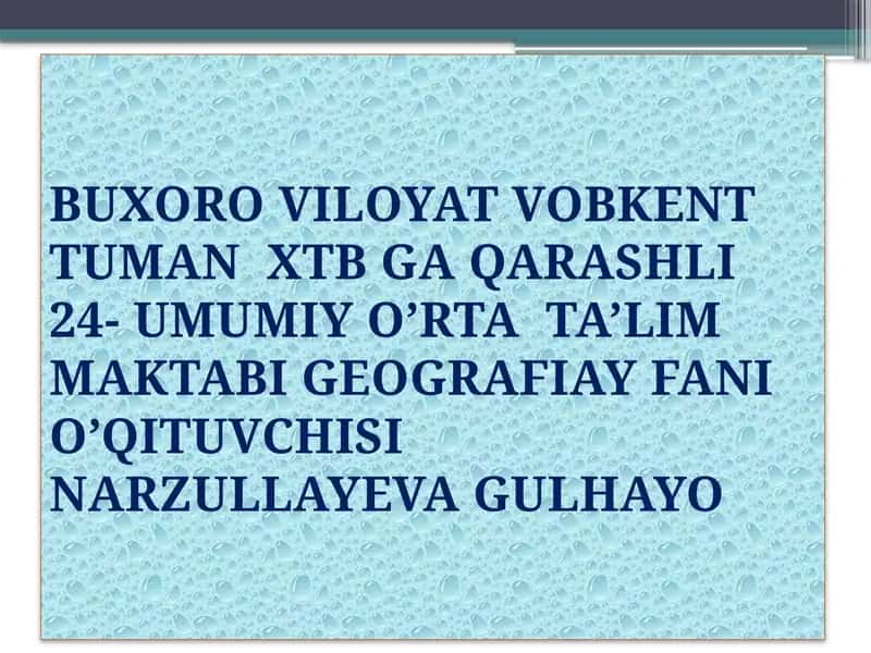 Afrikaning ichki suvlari