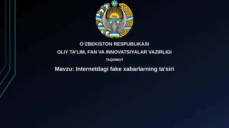 Internetdagifakexabarlarningta'siri