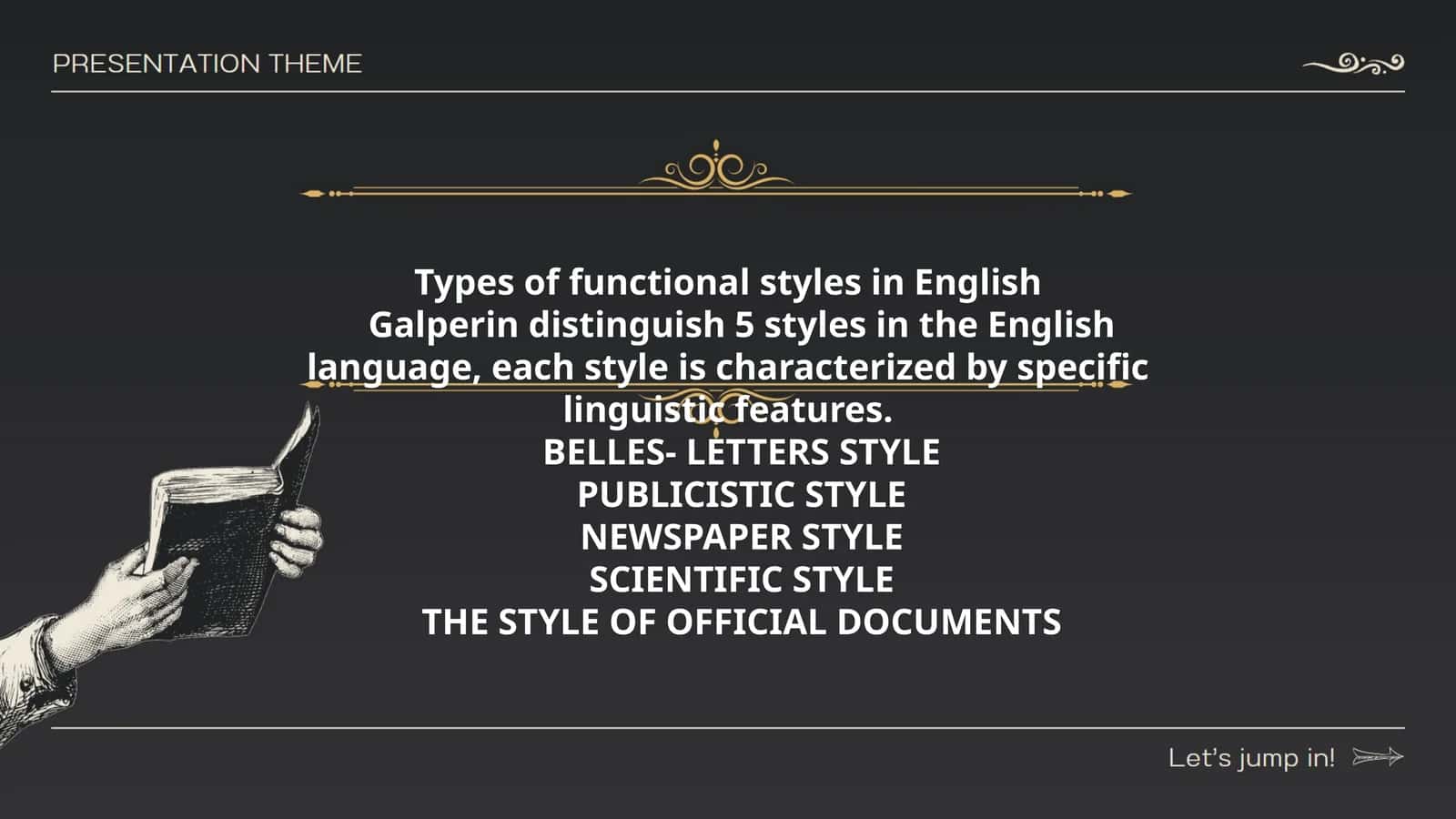Types of functional styles in English