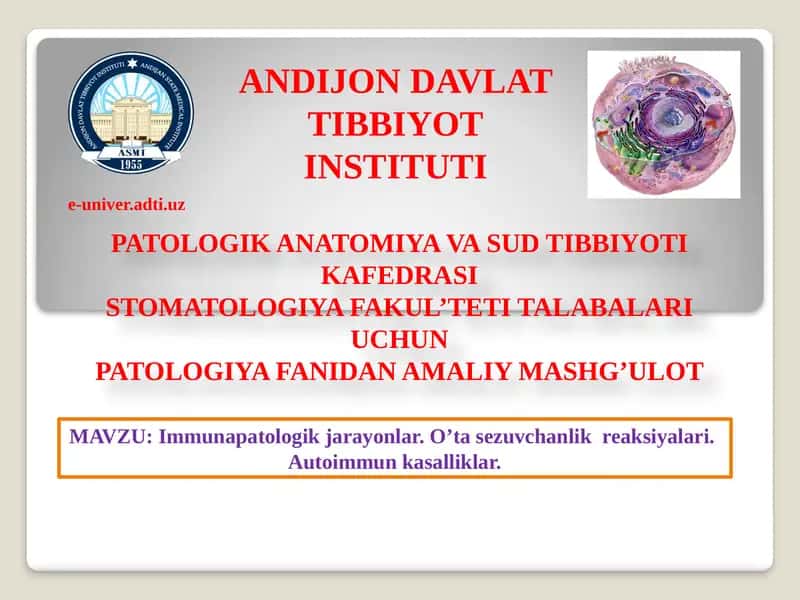 Immunapatologik jarayonlar