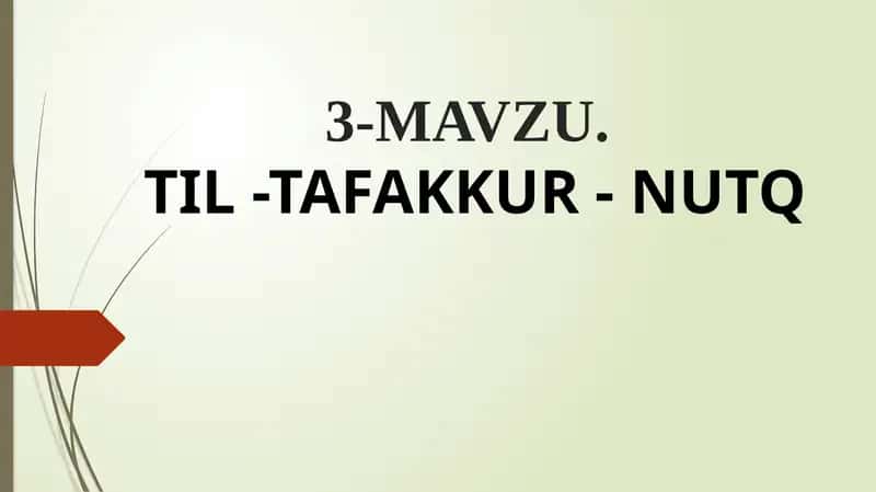 Til-Tafakkur-Nutq