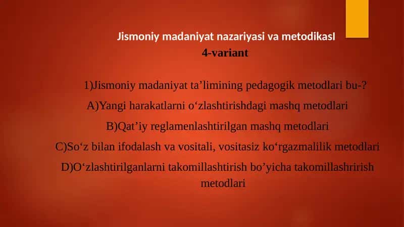 JismoniymadaniyatnazariyasivametodikasI