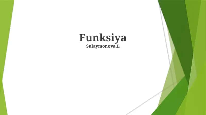 Funksiya