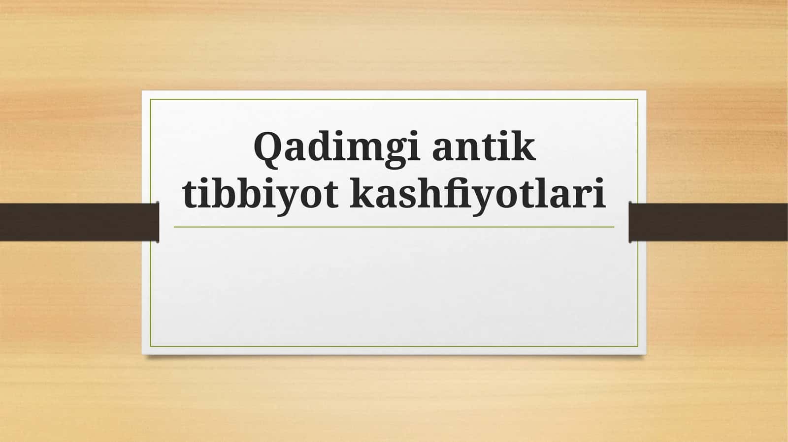 Qadimgi Sharqda tibbiyot kashfiyotlari