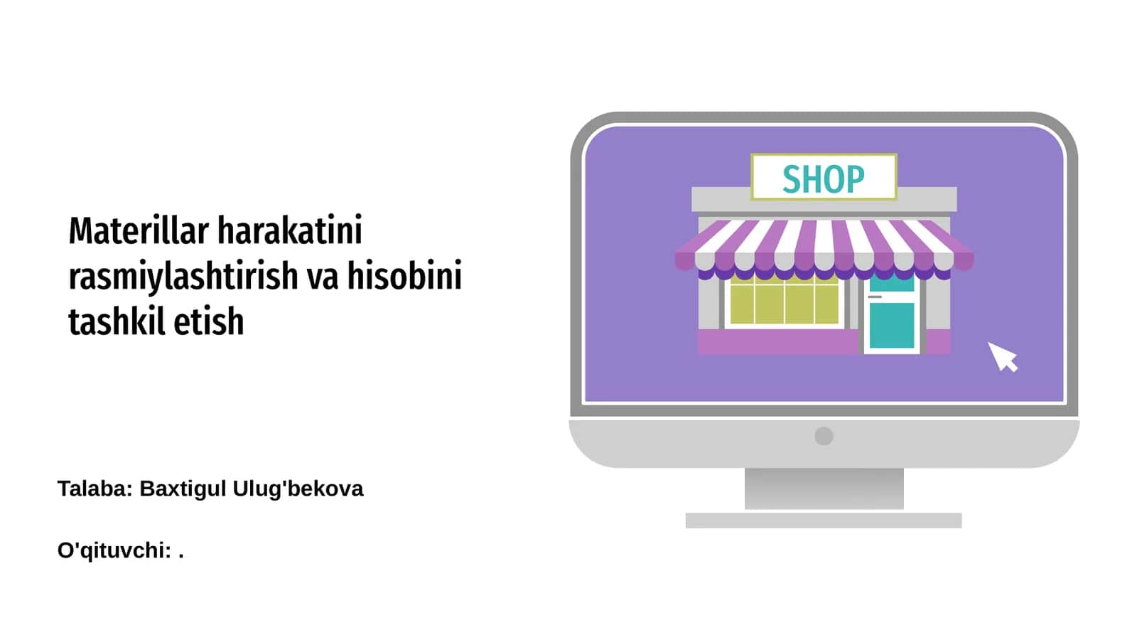 Materiallar harakatini rasmiylashtirish va hisobini tashkil etish