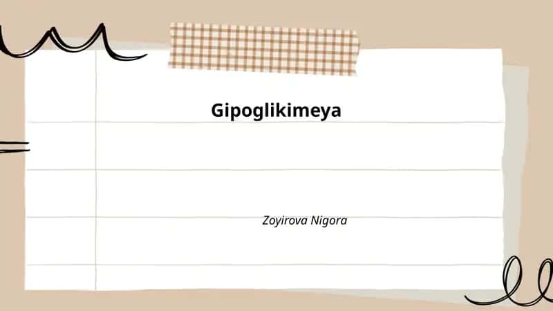 Gipoglikimeya