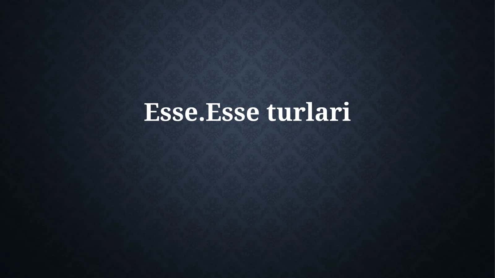 Esse.Esseturlari