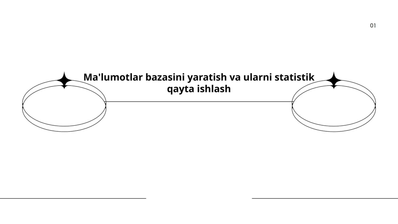Ma'lumotlar bazasini yaratish va ularni statistik qayta ishlash
