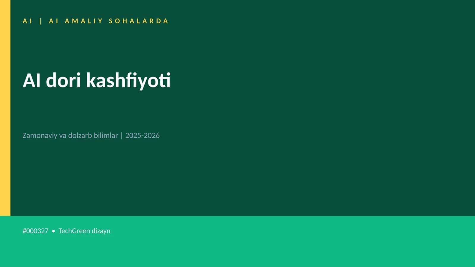 AI dori kashfiyoti