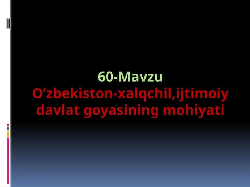 O’zbekiston-xalqchil