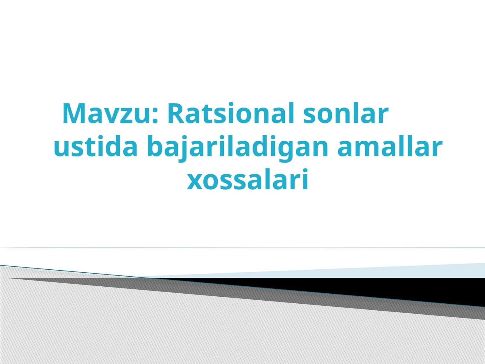 Ratsionalsonlarustidabajarilghanlarxossalari