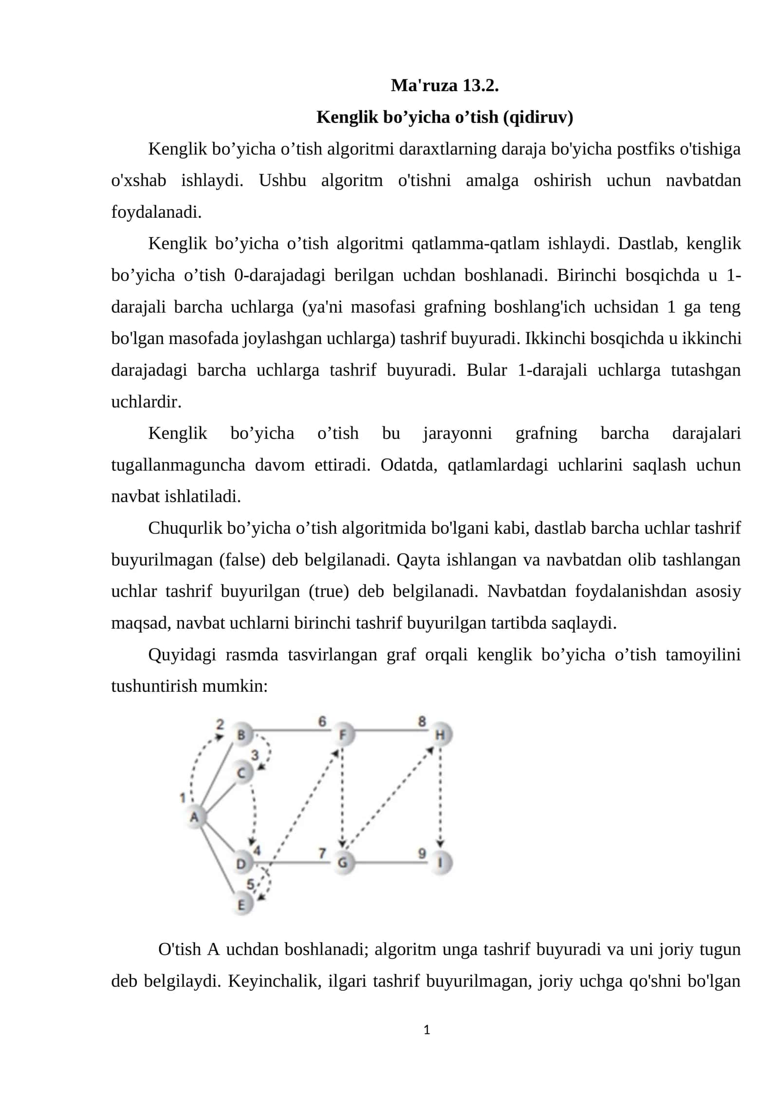 Kenglik bo’yicha o’tish (qidiruv)