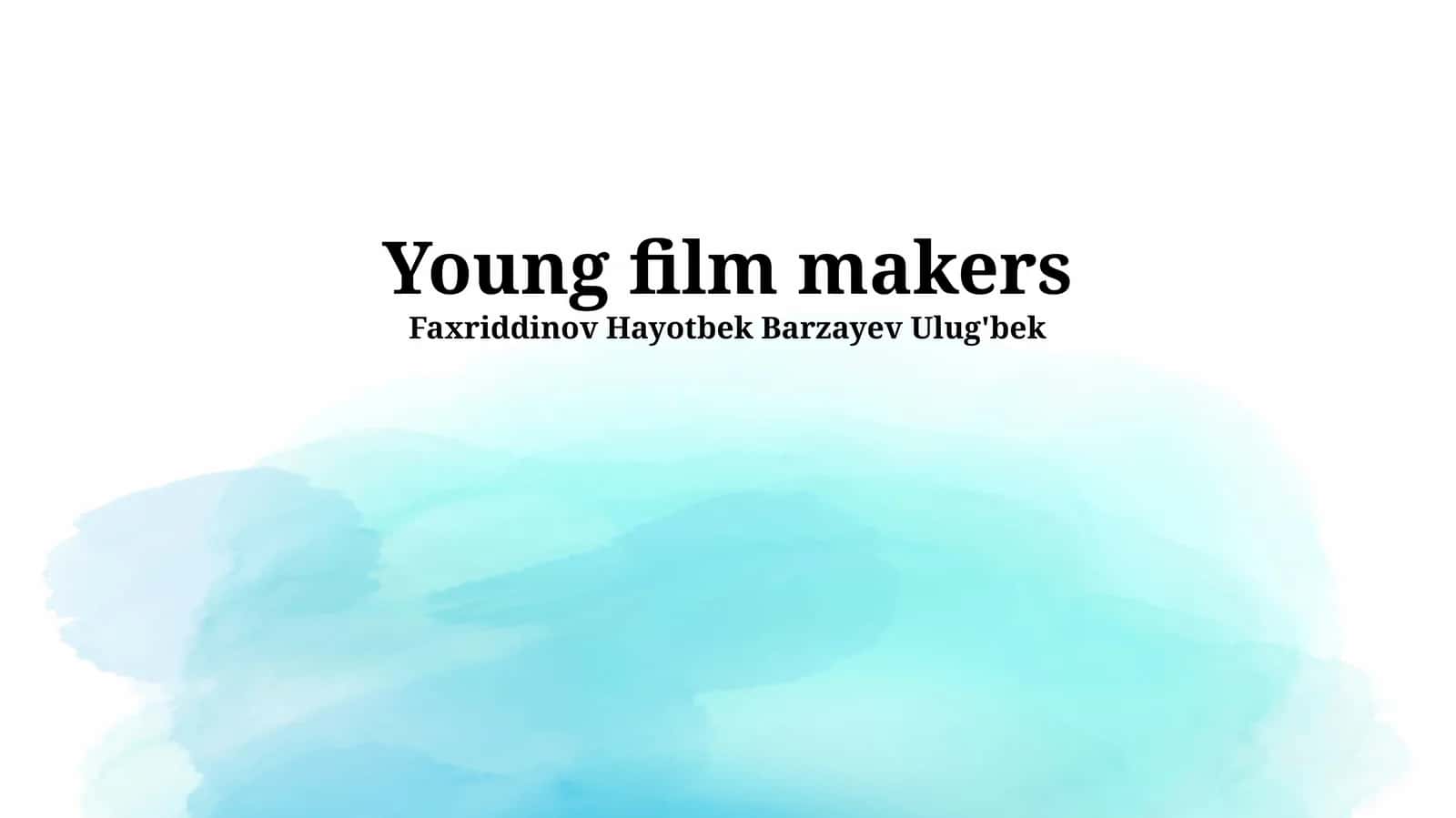 Young film makers