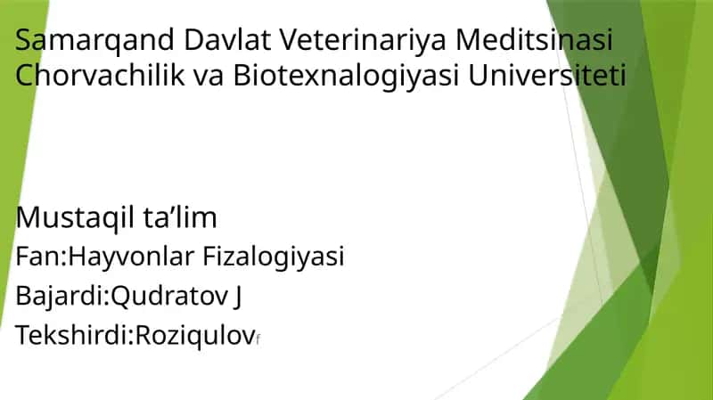 Makro va mikroelementlar fizalogiyasi