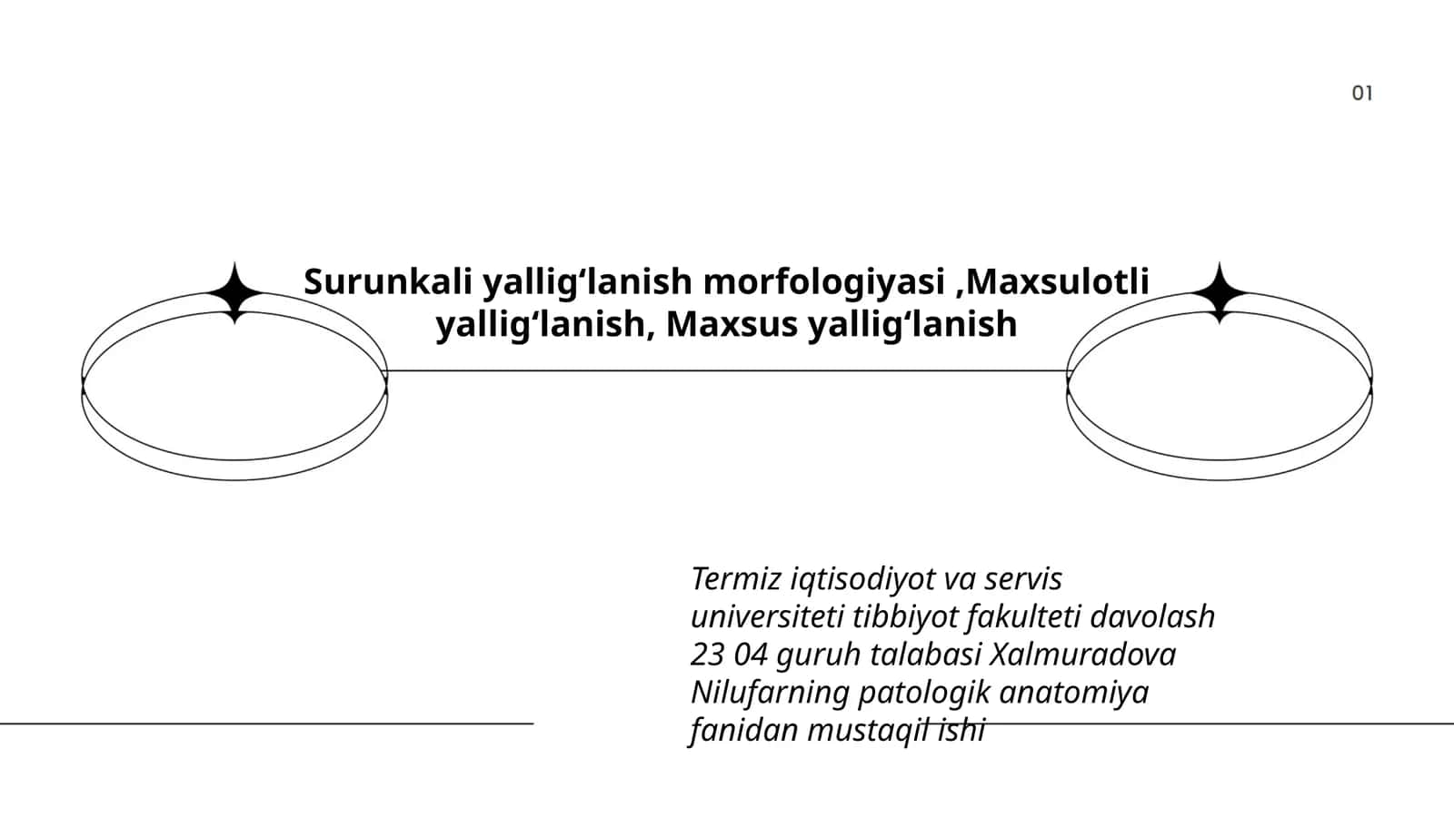 Xalmuradova Nilufarning patologik anatomiya fanidan mustaqil ish
