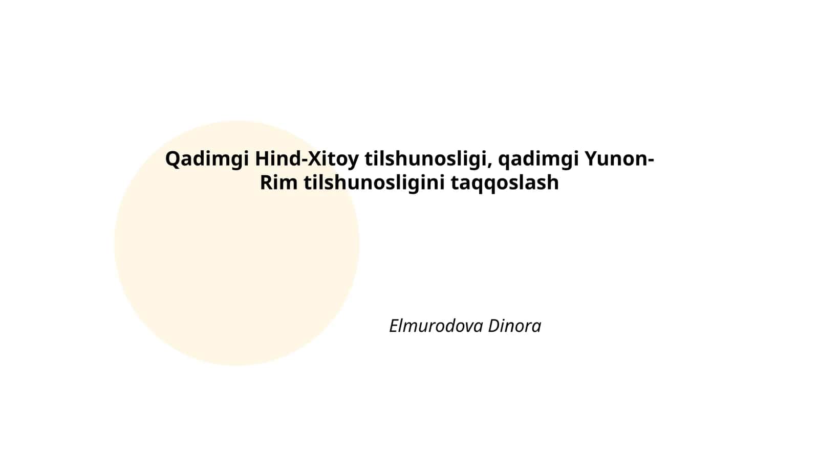 Qadimgi Hind-Xitoy tilshunosligi