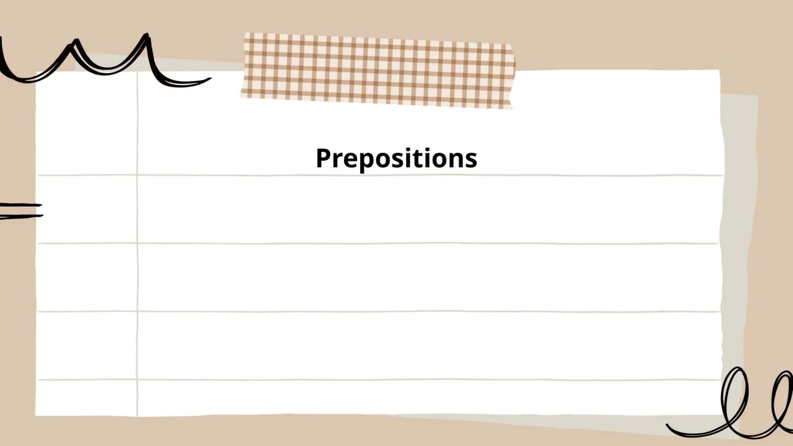 Prepositions