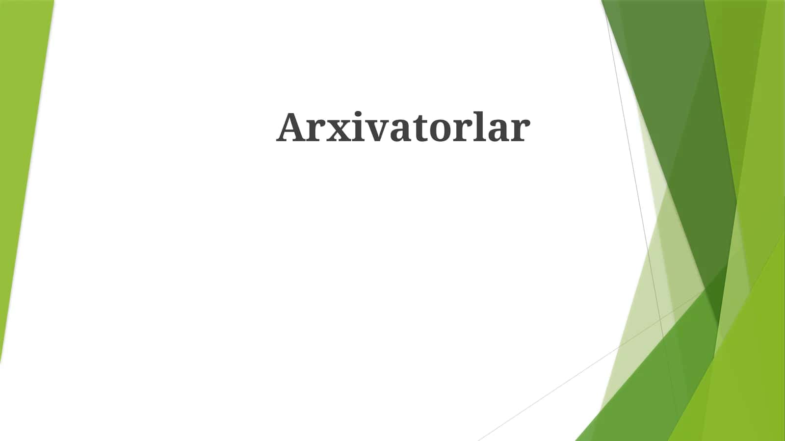 Arxivatorlar