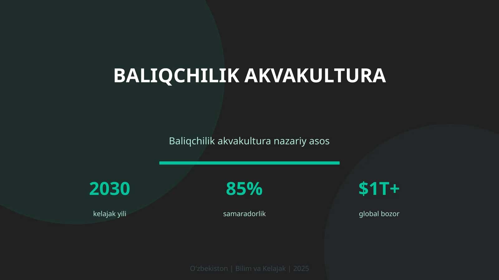 Baliqchilik Akvakultura