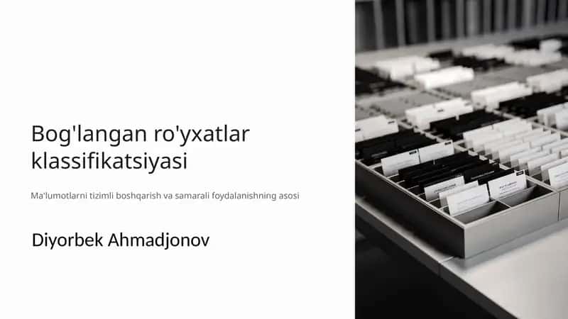 Bog'langan ro'yxatlar klassifikatsiyasi
