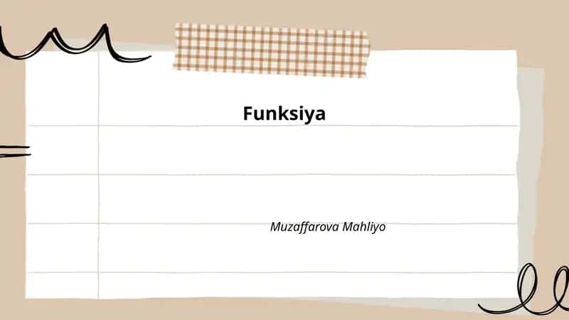 Funksiya