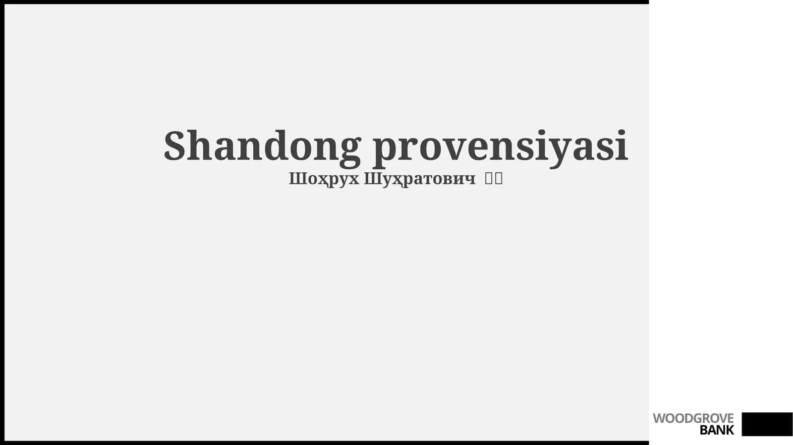 Shandong: Tarix, Geografiya va Demografiya