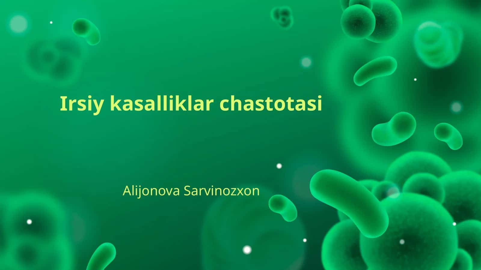 Irsiy kasalliklar chastotasi