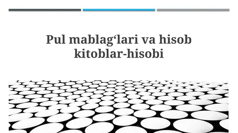 Mablag'lar va Hisob-kitoblar Asoslari
