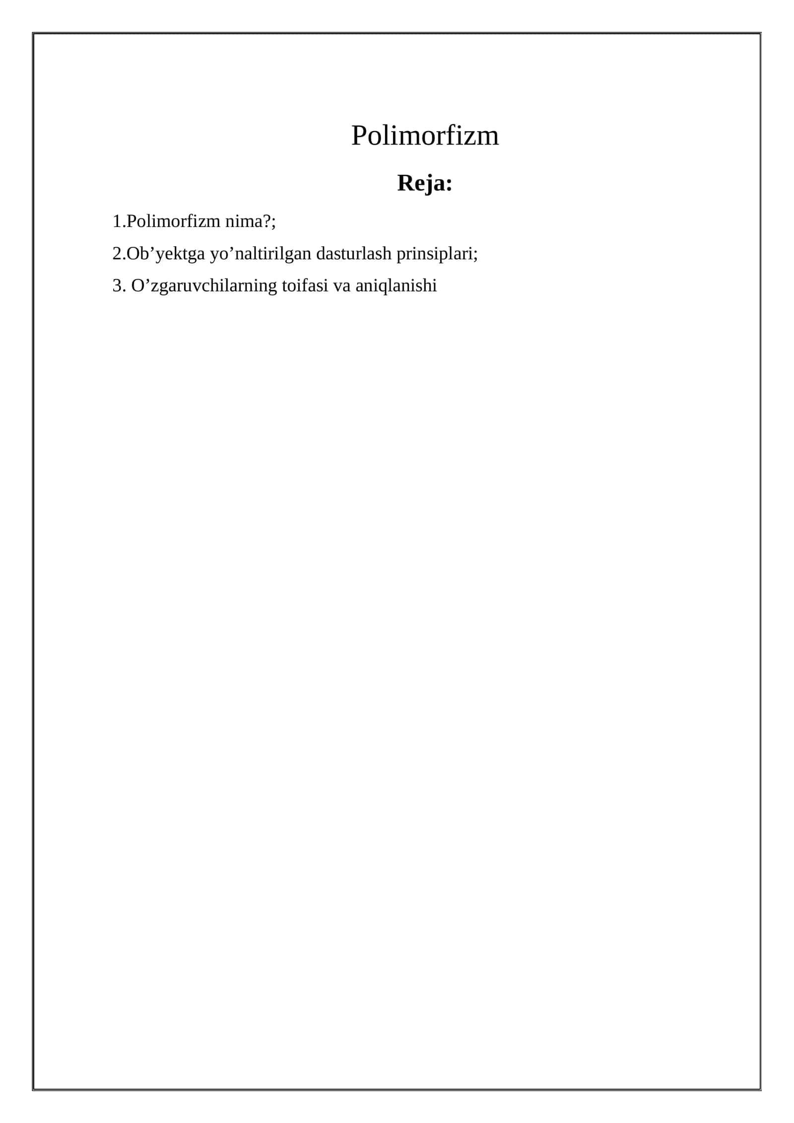 Polimorfizm
