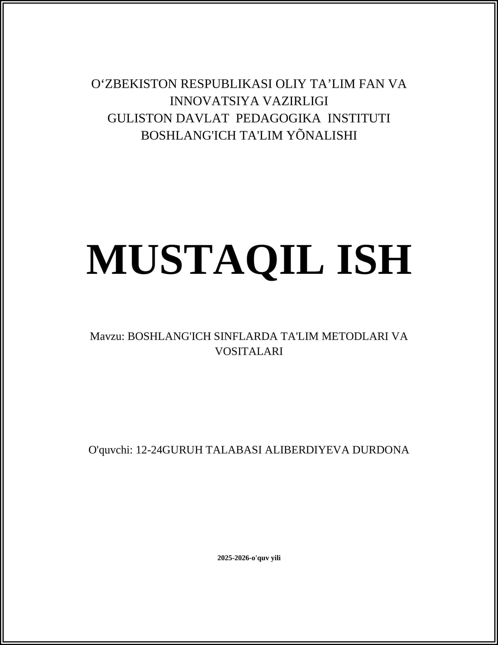 Faol O'qitish Metodlari va Vositalari