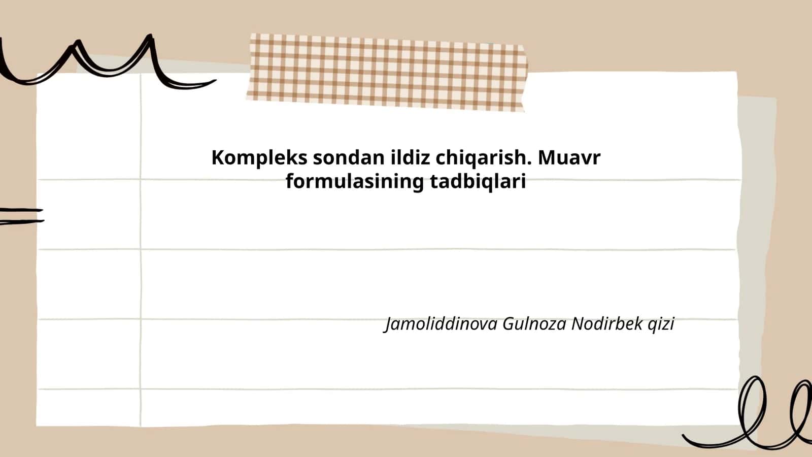 Kompleks sonlar