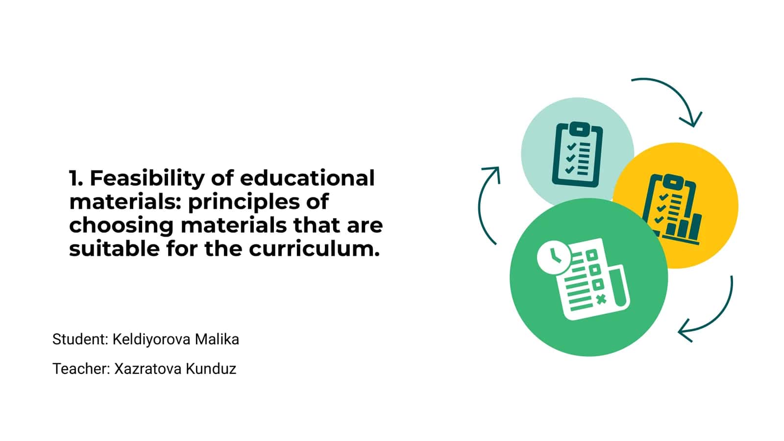 Feasibility of Educational Materials