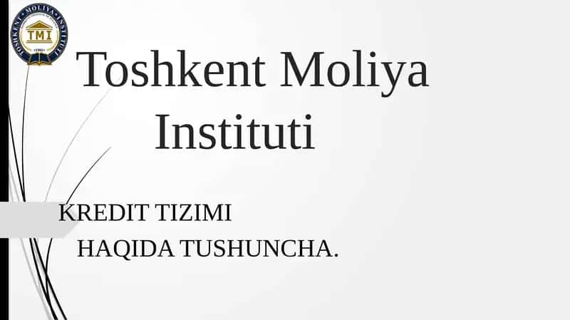 KREDIT TIZIMI