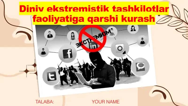 Diniy ekstremistik tashkilotlar faoliyatiga qarshi kurash